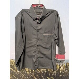 Paul & Shark Shirt Mens 42 Button Up Made In Italy Yatching Dress Blue Navy